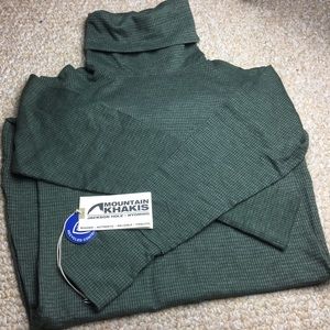 Mountain Khaki XS green dress • pockets • tunic • NO FLAWS